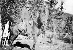 John Bielenberg on his horse.