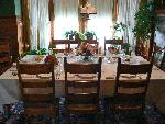 A closer look at the dining room table