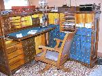 View of Conrad Kohrs' cabinet desk