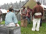 A "Basic Blacksmithing Techniques" workshop begins