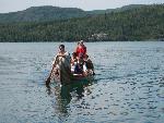 Birchbark Canoe on Grand Portage Bay