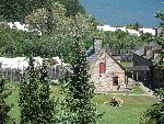 View of the 2010 historic encampment from Mount Rose, the former parking lot is the northmen's encampment.