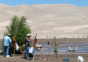 Artists Painting Dunes, 2007