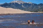 Two Children in Medano Creek