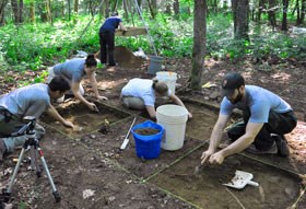Excavation at Cataloochee, on the North Carolina side of the park.