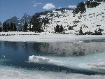 Lake Solitude with Snow Melting