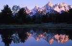 Teton Range Reflection at Schwabachers
