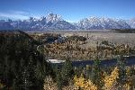 Snake River and Teton Range during Autumn