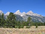 Teton Range, summer snow