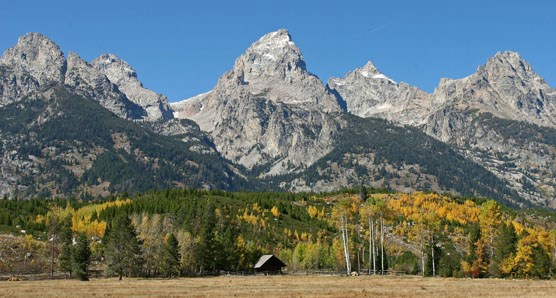 Manges Cabin and Grand Teton