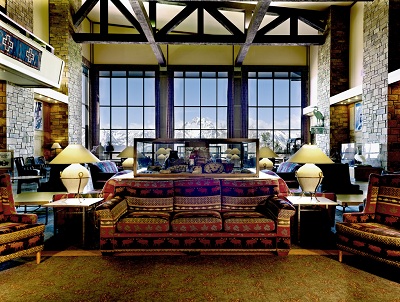 Main Lobby of Jackson Lake Lodge (Photo Credit: Grand Teton Lodge Company)