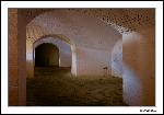 Interior white washed walls of Fort Barrancas