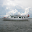 A Ship Island passenger ferry is in the Mississippi Sound.