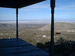 View from the front porch of the Williams Ranch House.