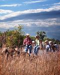 Wagon rides are popular on Prairie Day