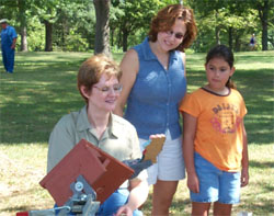 wood carving at the park