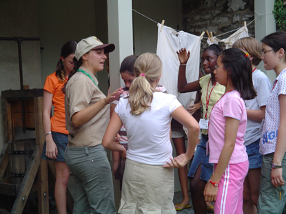 Leadership program. Laundry station