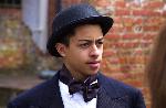 student portrays Frederick Douglass