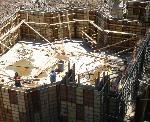 The new foundation is prepared, St. Nicholas Park.