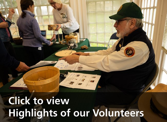 Volunteers Helping Visitors at Holiday's at Hampton. Click to view Highlights of our Volunteers