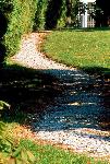 A Marble Chip Walk in the Gardens