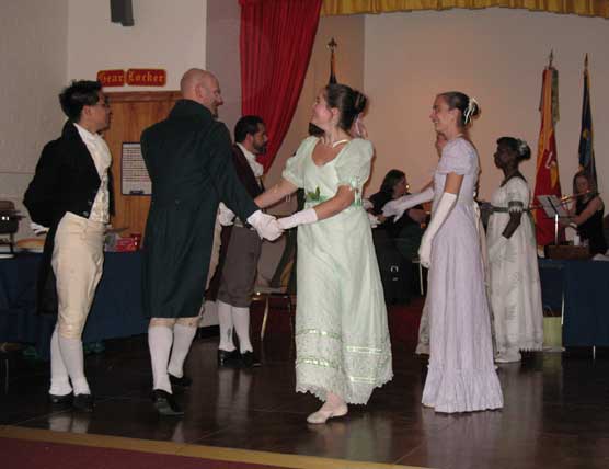 Dancing in the Great Hall of Hampton Mansion