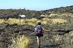 Zane starts his hike at the Pu`uloa trailhead