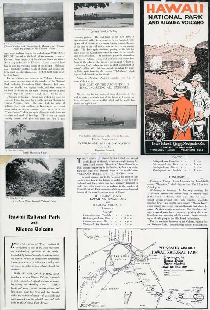 National Park and Kilauea Volcano publication