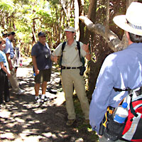 Park Volunteer Leading Interpretive Talk