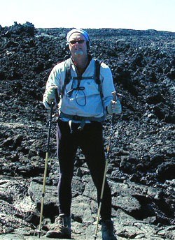 Dave hiking the Mauna Loa Observatory Trail
