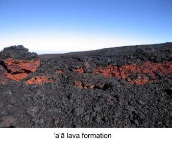 ‘a‘ā lava formation