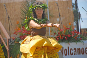 Hula dancer performs at the 2011 Cultural festival
