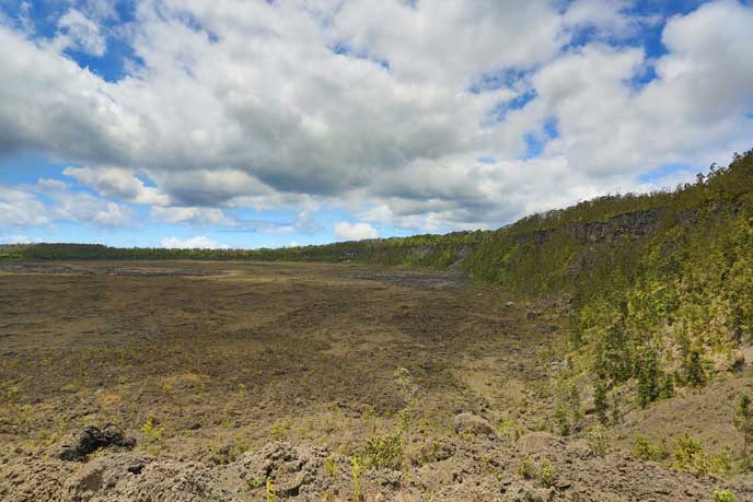 Nāpau Crater southern half