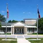 Entrance to the Herbert Hoover Presidential Library and Museum.