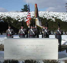 Cadets of West Point at FDR Birthday ceremony
