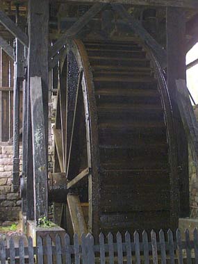 Hopewell's current waterwheel running.