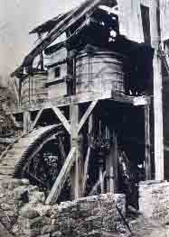 Historic image of the waterwheel.