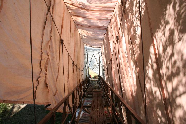 A closer look at the Cub Creek footbridge.