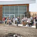 Visitors at Heritage Center opening