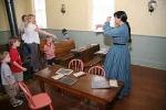 Teacher with students