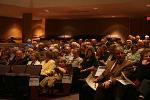 Audience eagerly awaits the evening's festivities