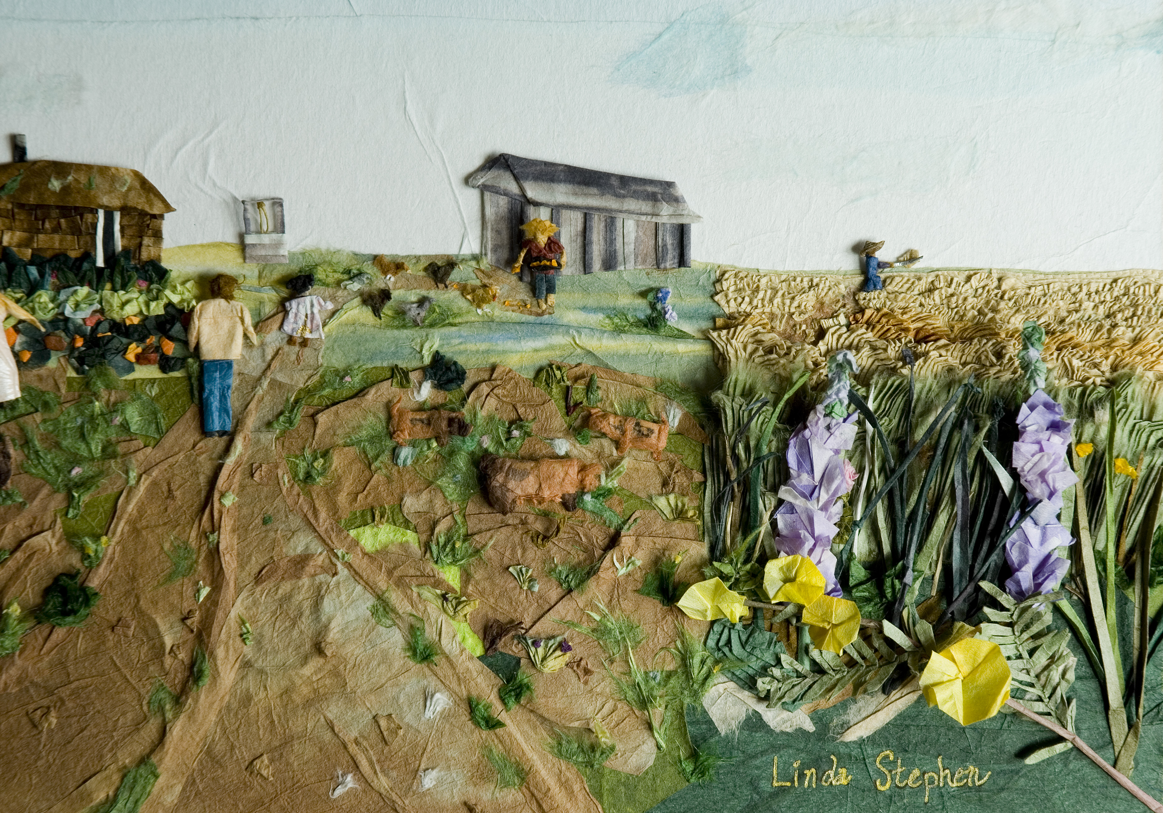 The Dream by Linda Stephens, an origami piece featuring a piece of Homestead National Monument of America