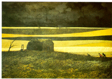 Mural at Homestead Education Center painted by Gene Roncka