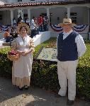 Woman and man in early 1800s dress