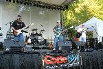 Stage with band and singer