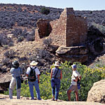 Visitors explore the Square Tower Group