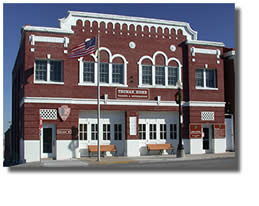 Truman Home Visitor Center on the Independence Square.