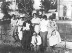 Bess and Harry with friends at Waterworks Park.