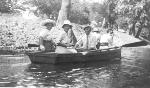 Harry Truman and Bess Wallace fishing