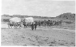 HP Wagons Crossing the Wash